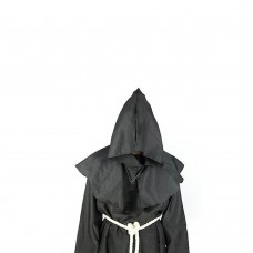 Костюм Монаха в стиле средневекового священника серая мантия с капюшоном костюм для косплея на Хэллоуин