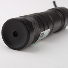 Портативная зеленая лазерная указка с батарейкой и зарядным устройством (5mw, 532nm, черная, 1x16340)