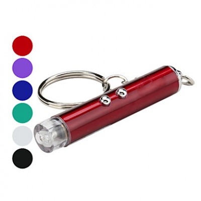 2-в-1 мини-2-режиме белом свете фонарика брелок для ключей и 5mw красный лазер (3xlr41)