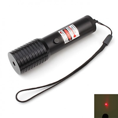 высокая производительность красный лазерный указатель с аккумулятором (5 мВт, 650 нм, черный)