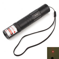 мощный красный лазерный указатель с аккумулятором (5 мВт, 650 нм, черный)