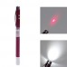 Меньше чем 5 мВт 650 нм Одноточечная красный + белый свет лазерная указка - Винный красный + серебристый (3 х LR41)