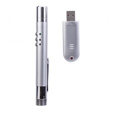 USB РФ Wireless Presenter с лазерной указкой - серебро (2 * lr1)