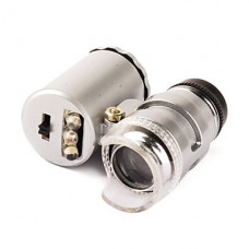 Мини микроскоп 60X с 2-LED подсветкой + и ультрафиолетовым фонариком (3*LR1130)