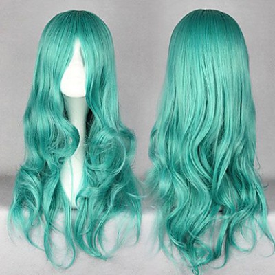 Нептун зеленый парик косплей