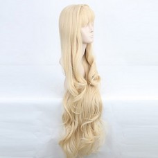 Vocaloid SeeU 80см светлый блондин длинными вьющимися парик Cosplay