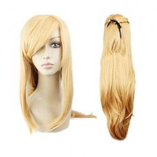 косплей парик вдохновлен искусством меча онлайн блондинка Асуна Юки