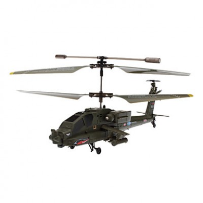 SYMA S109G AH-64 3,5 канальный инфракрасный пульт дистанционного управления мини-вертолет с гироскопом (Army Green, 6xAA)