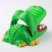 смешной рот крокодила укус пальца игра игрушки (зеленый, большой размер)