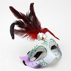 пластиковая маска с глазами перо (случайный цвет)