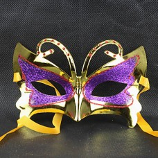 Золотой и фиолетовый Маскарад бабочки Ретро Хэллоуина маски с Rhinestone